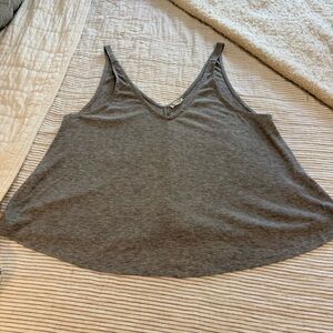 FP Intimately Free Grey Ribbed Oversized Swing Tank small